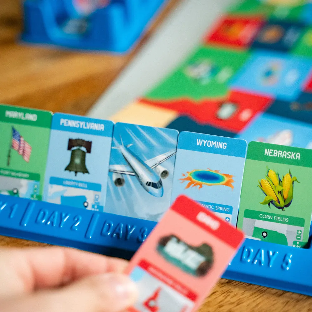 10 Days in the USA Second Edition Strategy Board Game, Ages 8 