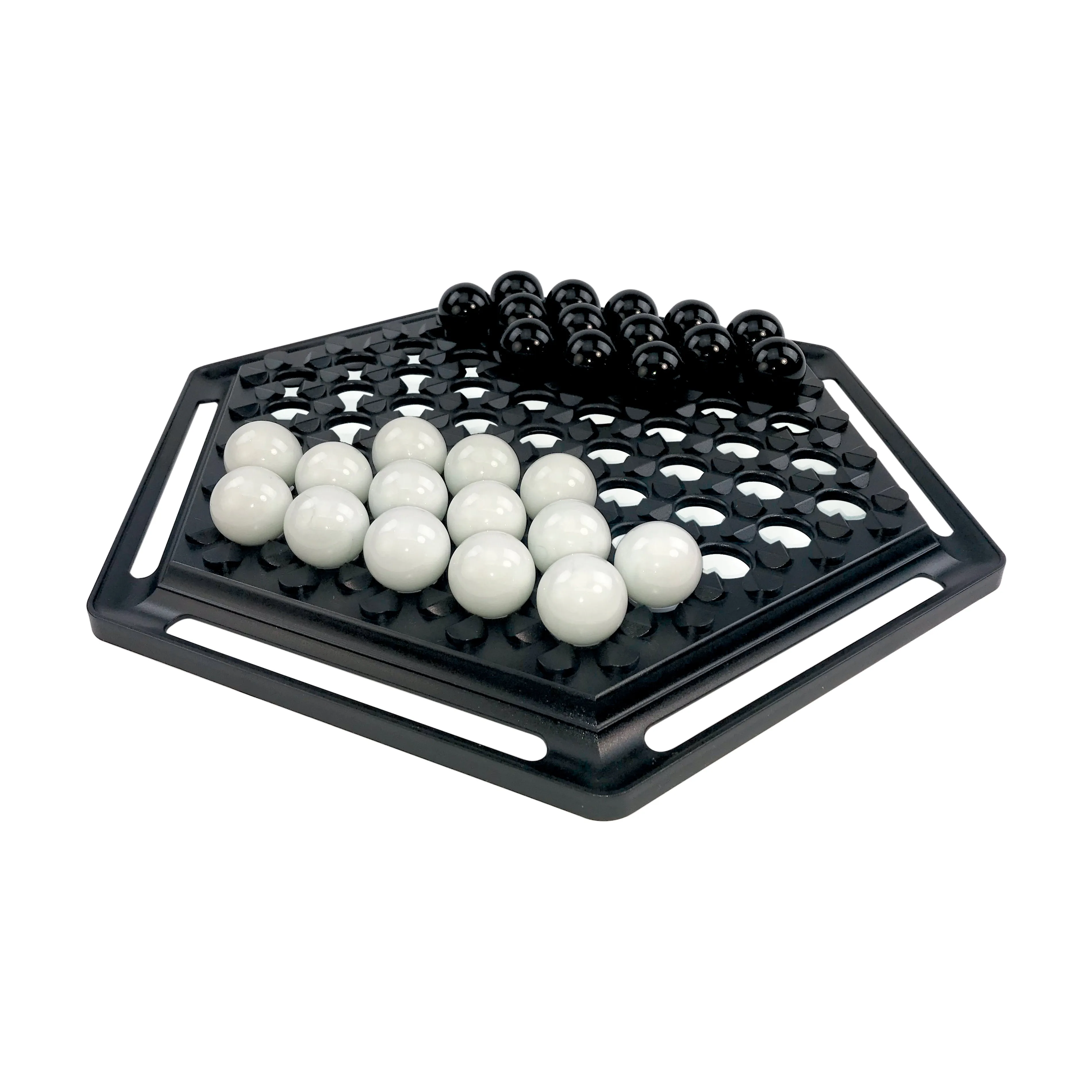 Abalone Classic Strategy Board Game, Handmade Oak Edition