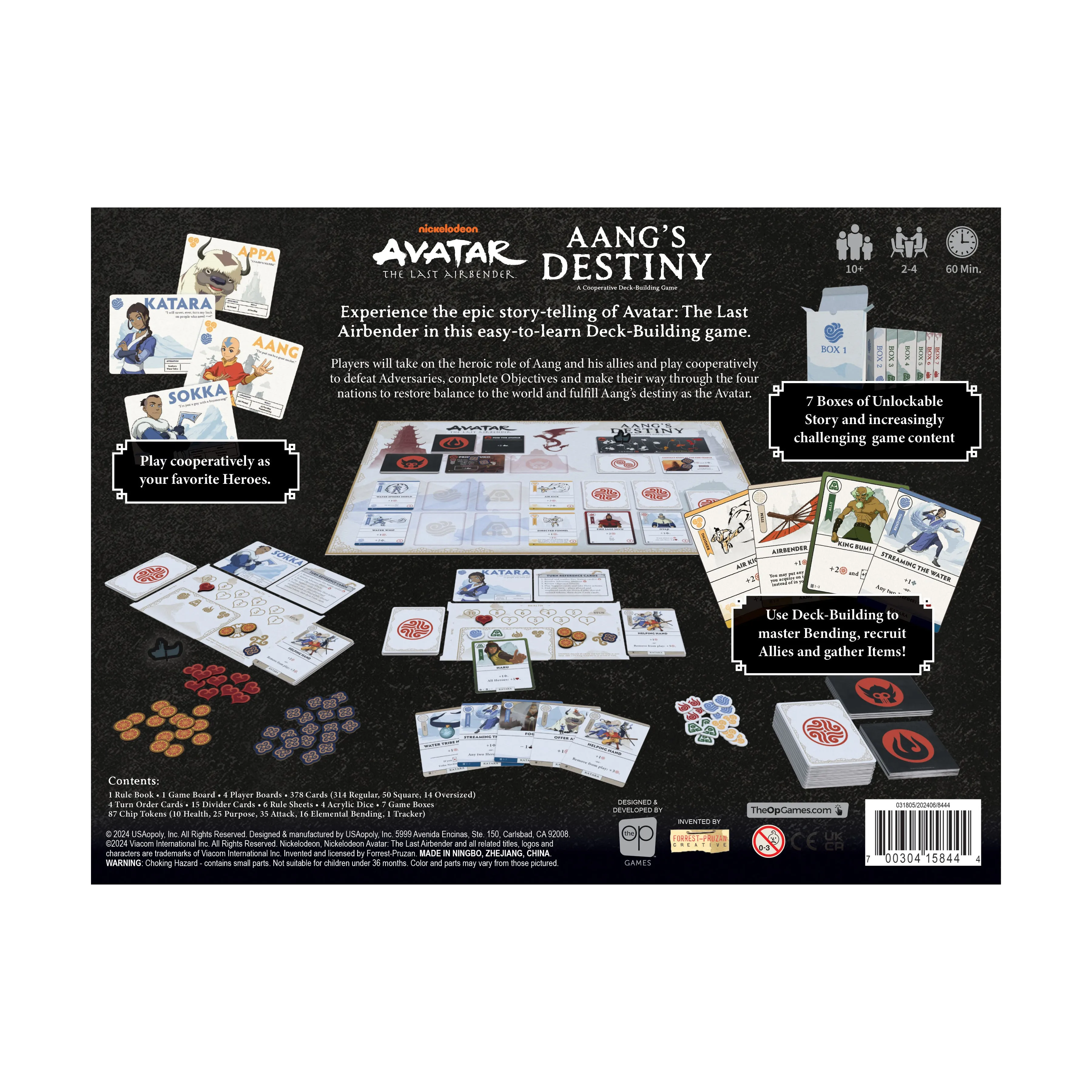 Avatar: The Last Airbender Aang's Destiny Cooperative Deck-Building Game