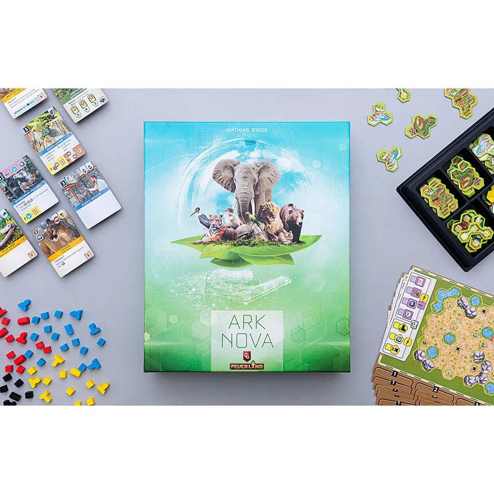 Capstone Games: Ark Nova - Strategic Zoo Building Game for 1-4 Players, Ages 14 