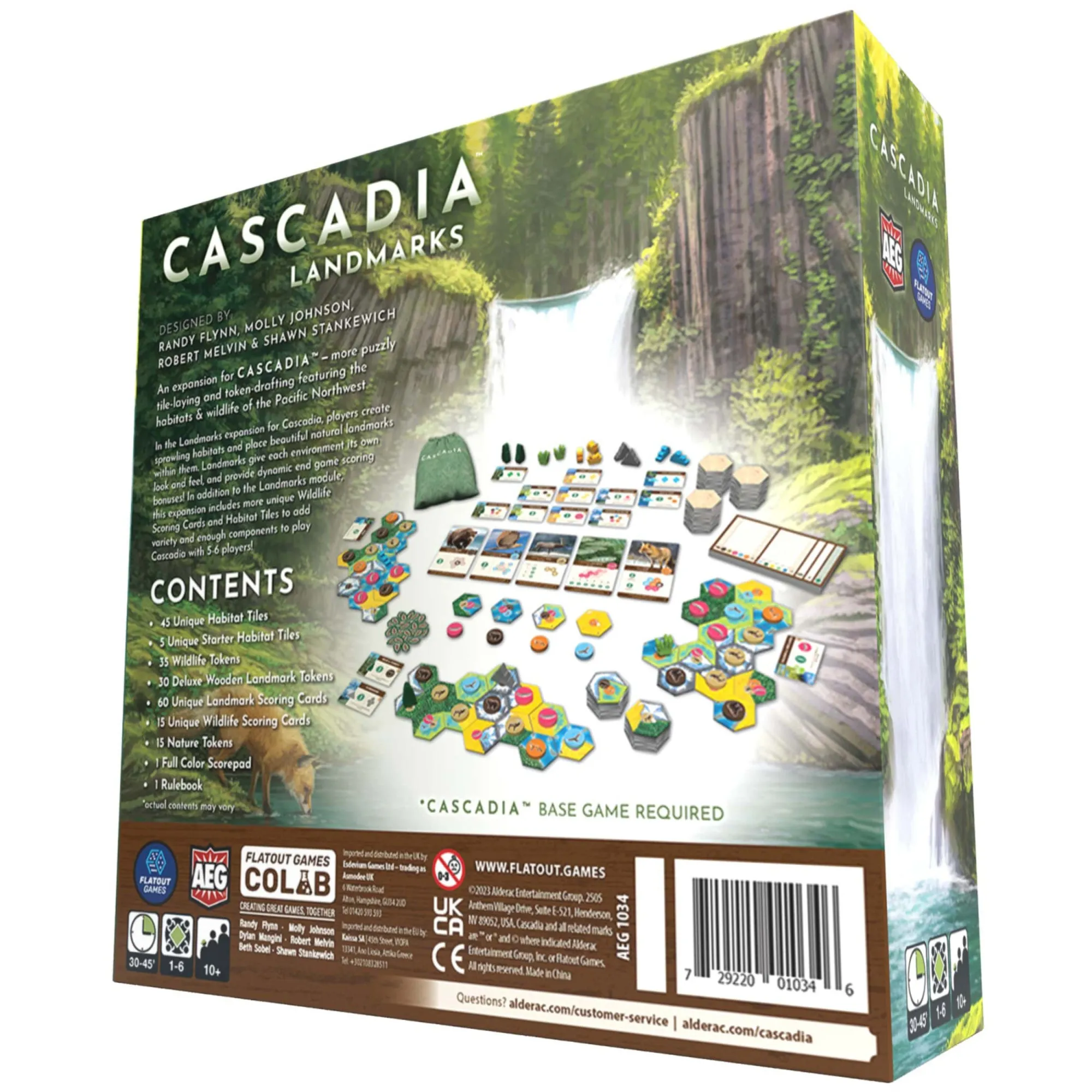 Cascadia Landmarks Expansion Board Game - Puzzle & Tile Placement