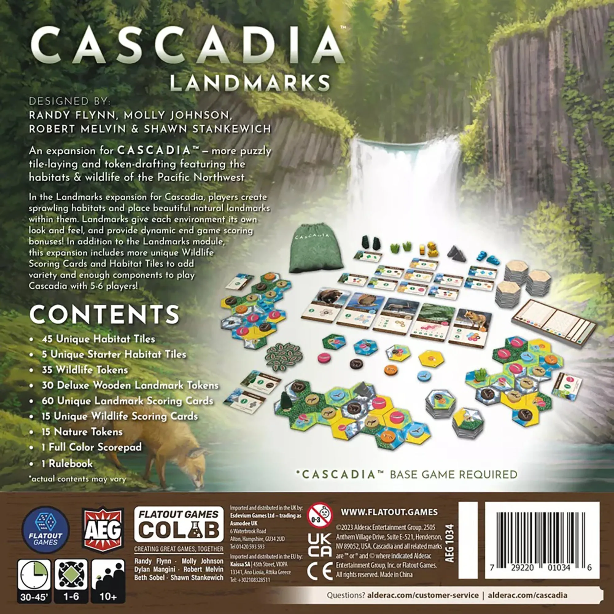 Cascadia Landmarks Expansion Board Game - Puzzle & Tile Placement