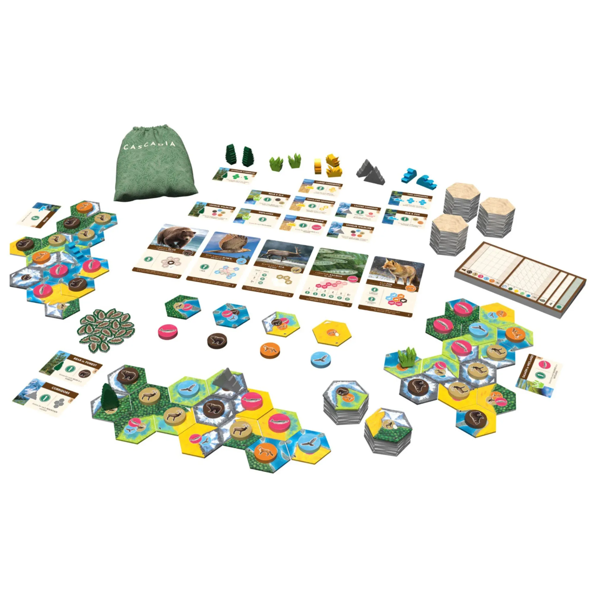 Cascadia Landmarks Expansion Board Game - Puzzle & Tile Placement