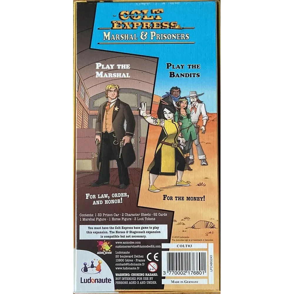 Colt Express: Marshal & Prisoners Expansion - American West Board Game