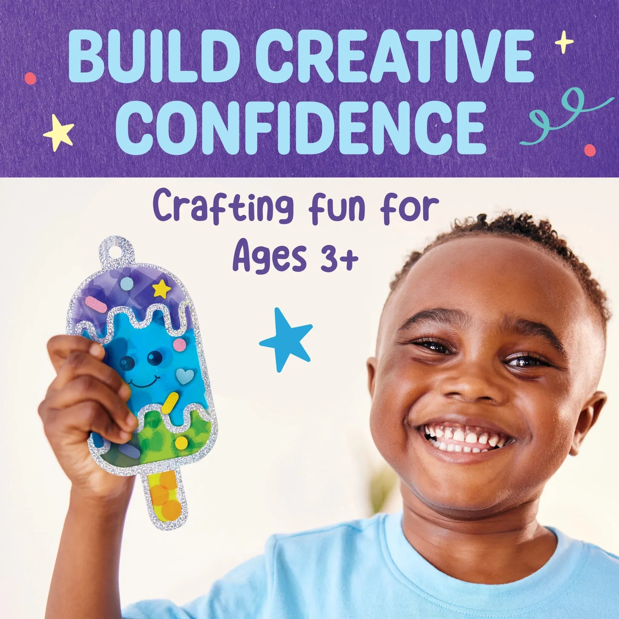 Creativity For Kids 6446 Sticker Suncatchers Wise - Kids Toys