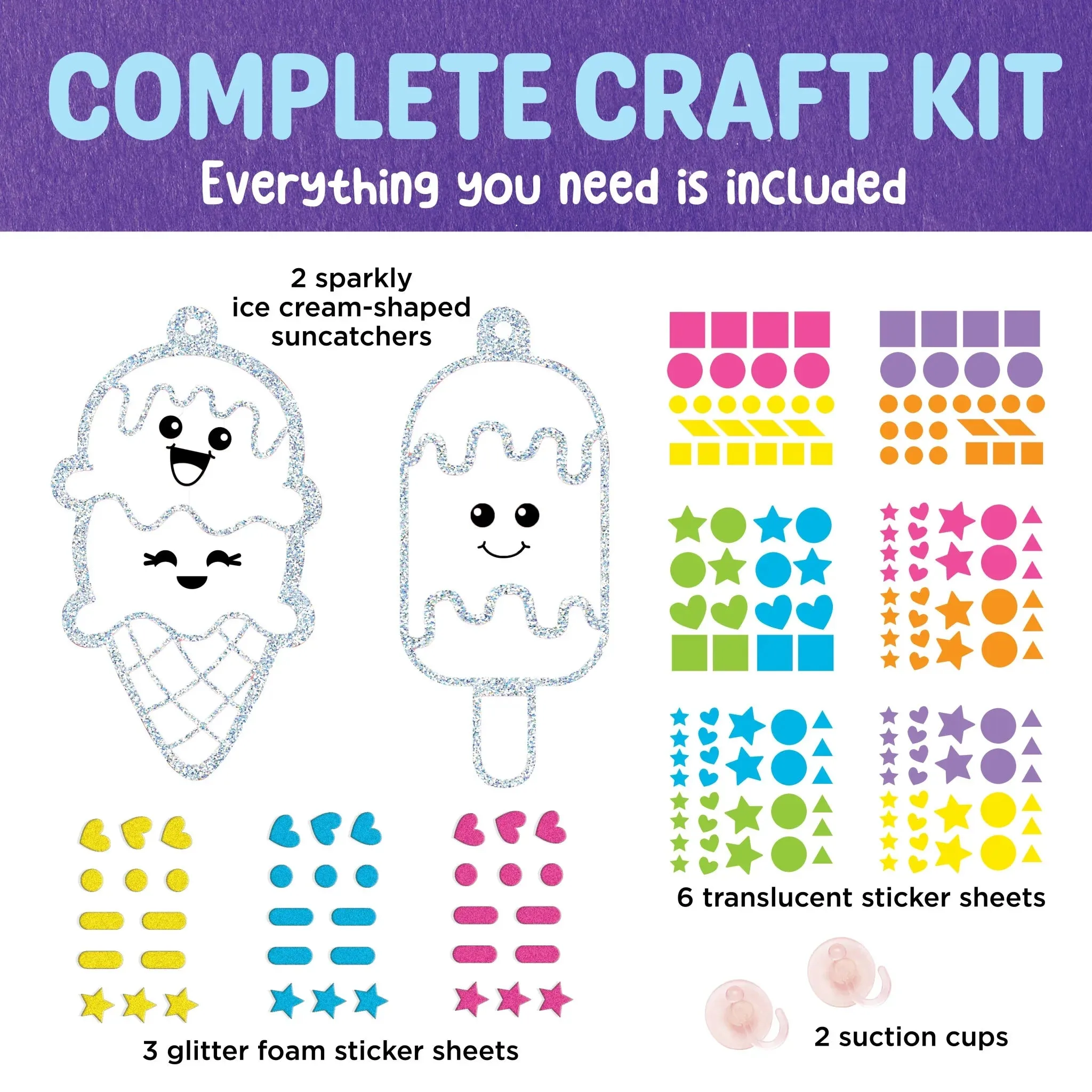 Creativity For Kids 6446 Sticker Suncatchers Wise - Kids Toys
