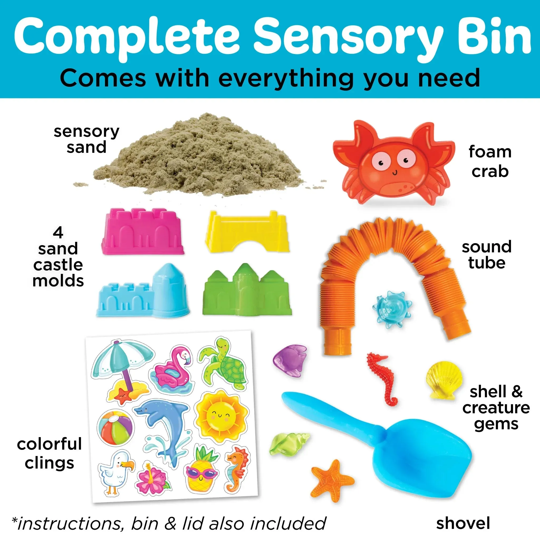 Creativity For Kids 6449 Sensory Bin Beach Wise - Kids Toys