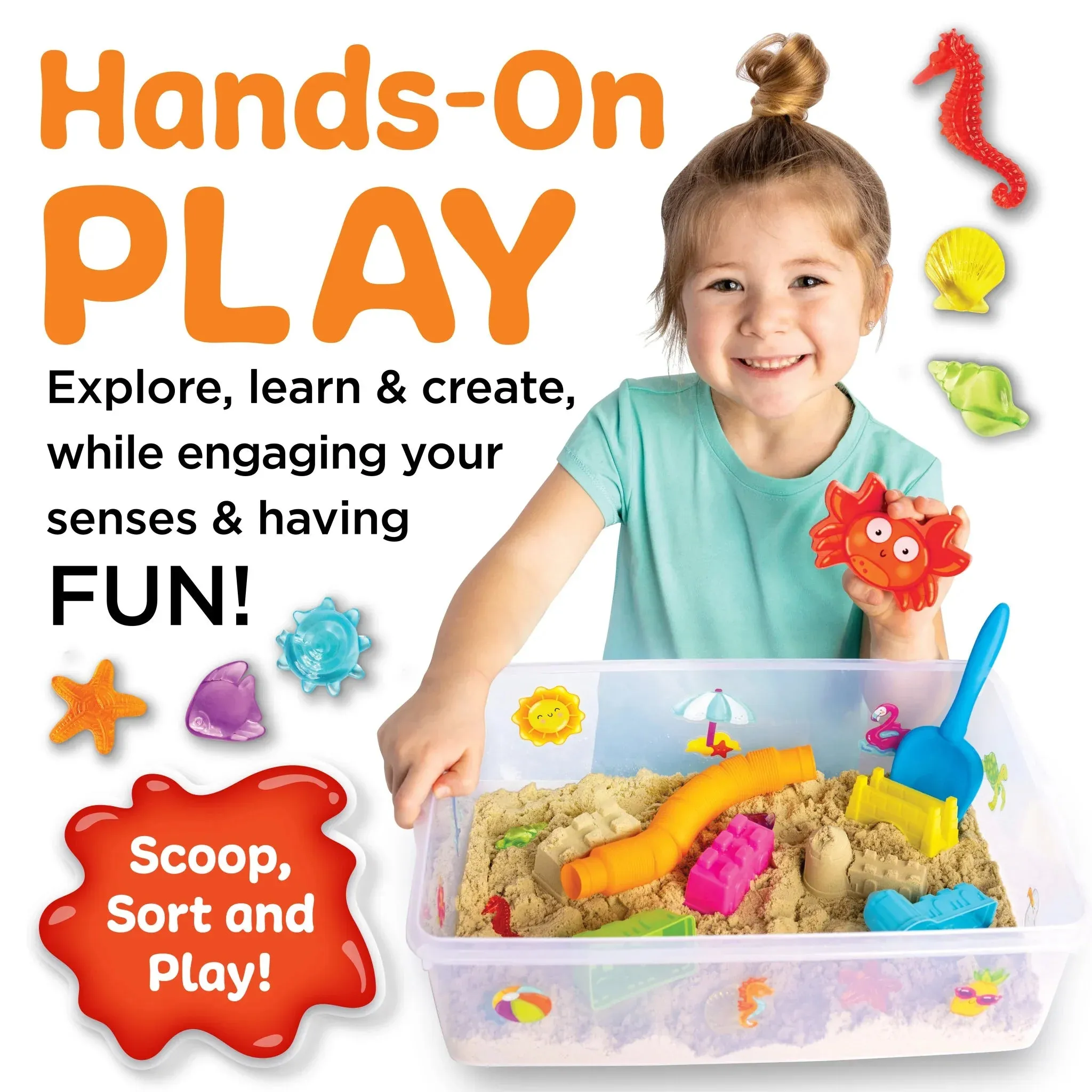 Creativity For Kids 6449 Sensory Bin Beach Wise - Kids Toys