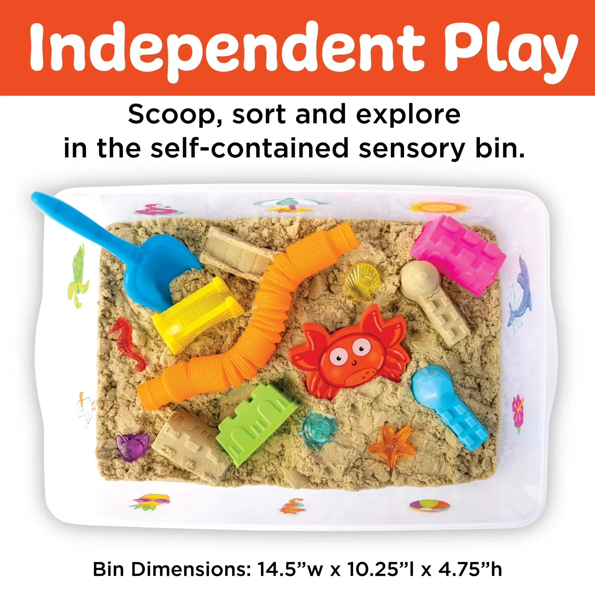 Creativity For Kids 6449 Sensory Bin Beach Wise - Kids Toys