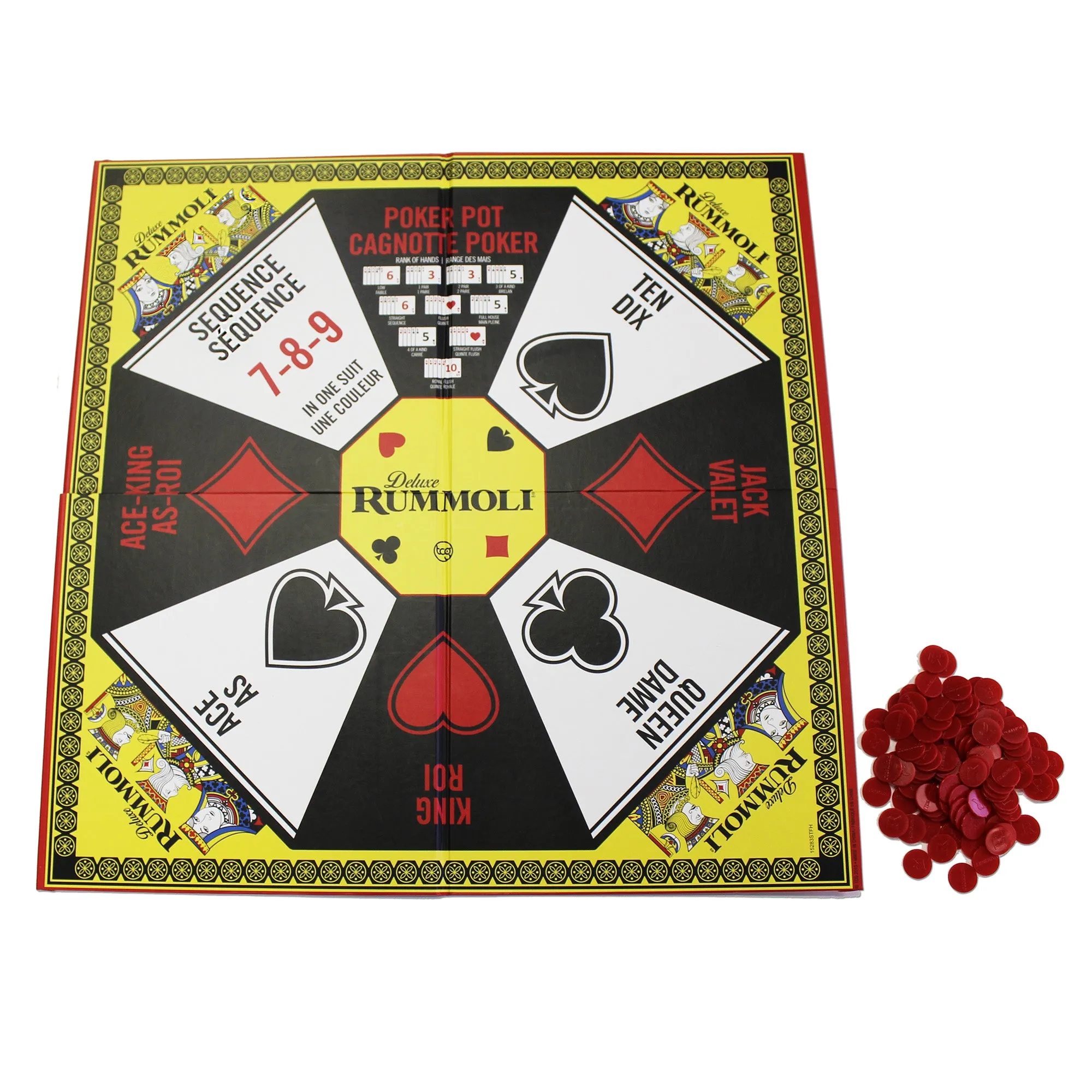 Deluxe Rummoli Bilingual Edition Board & Card Game