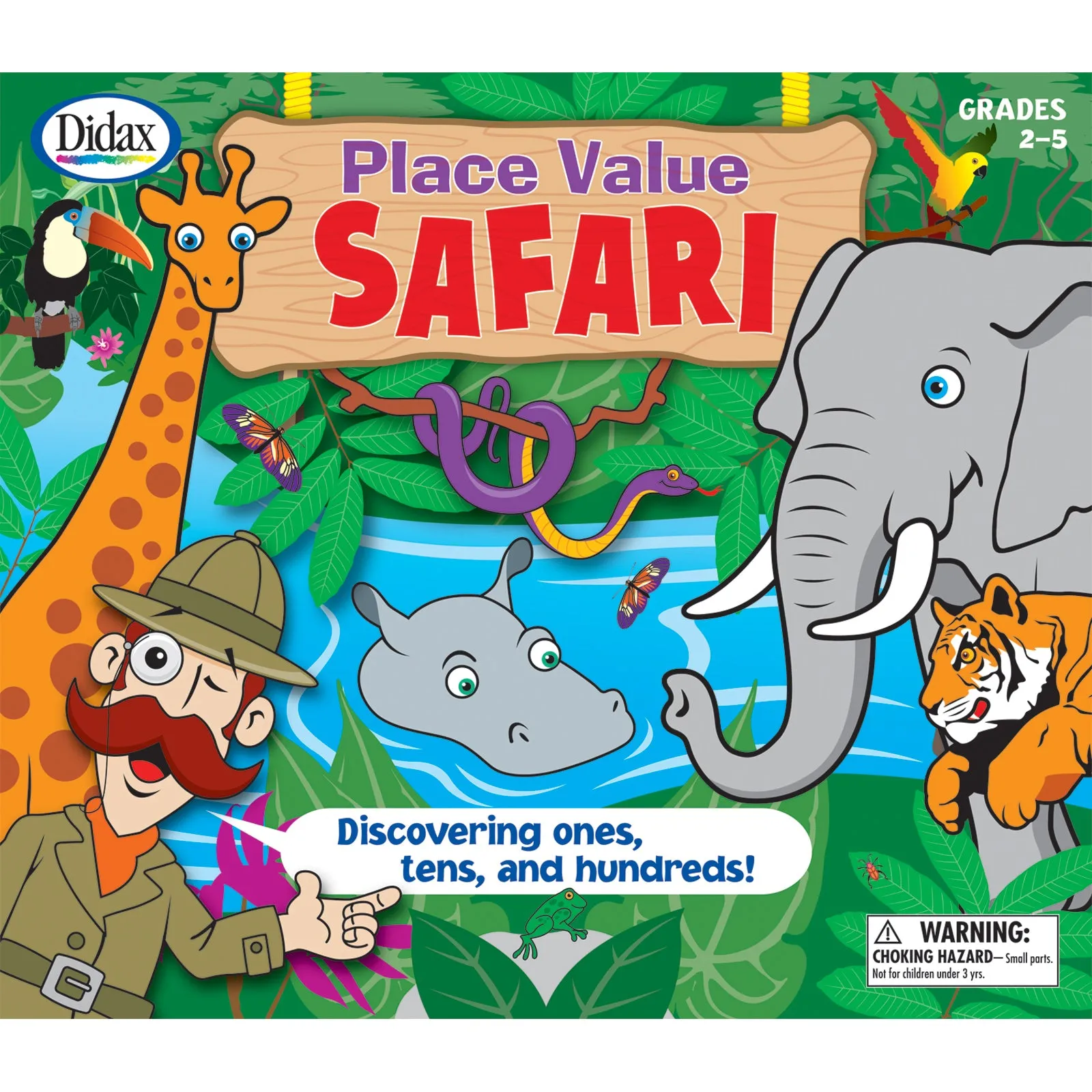 Didax Place Value Safari Game - Jungle Math Adventure