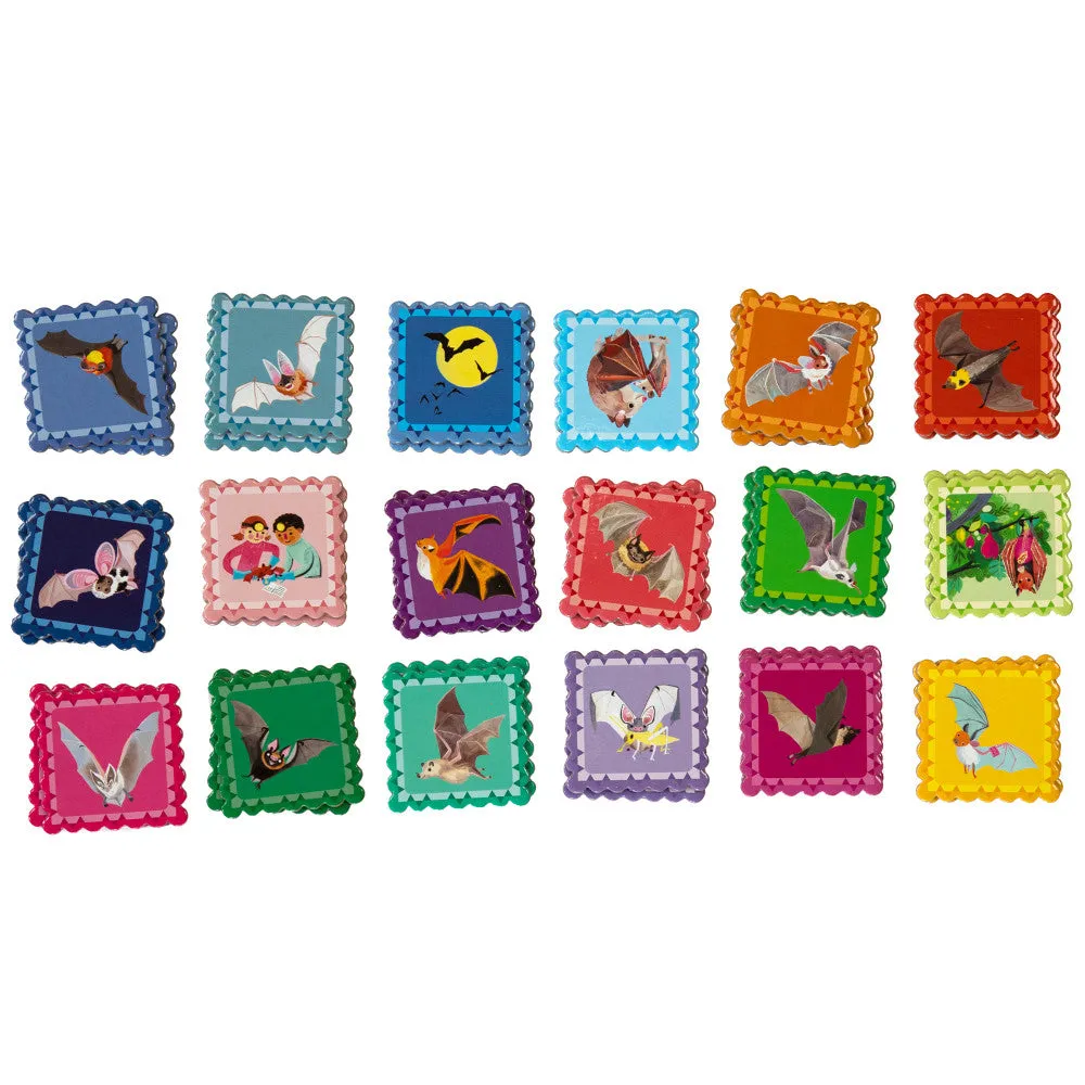 eeBoo Bats Little Square Memory & Matching Game for Kids Ages 3 