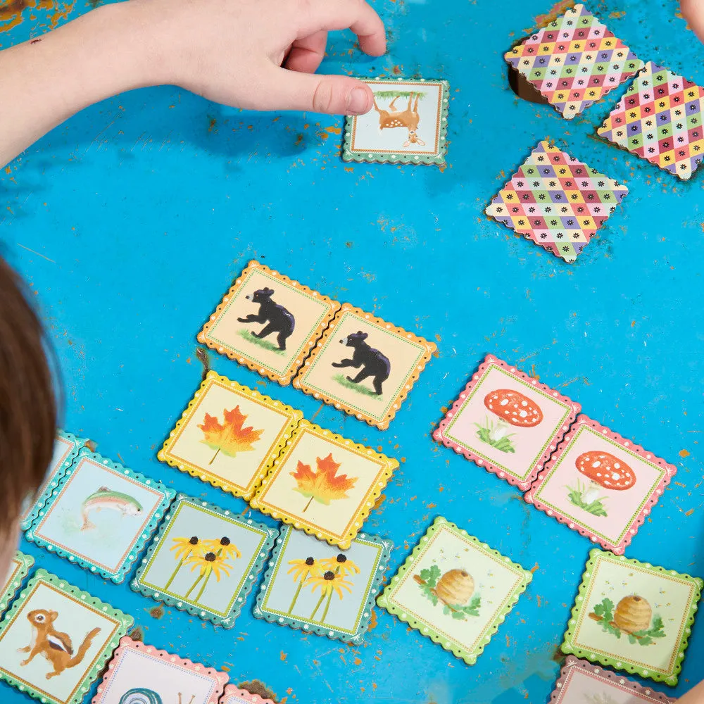eeBoo Busy Woods Memory & Matching Game for Kids Ages 3 