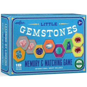 eeBoo Little Gemstones Memory & Matching Game for Kids Ages 5 