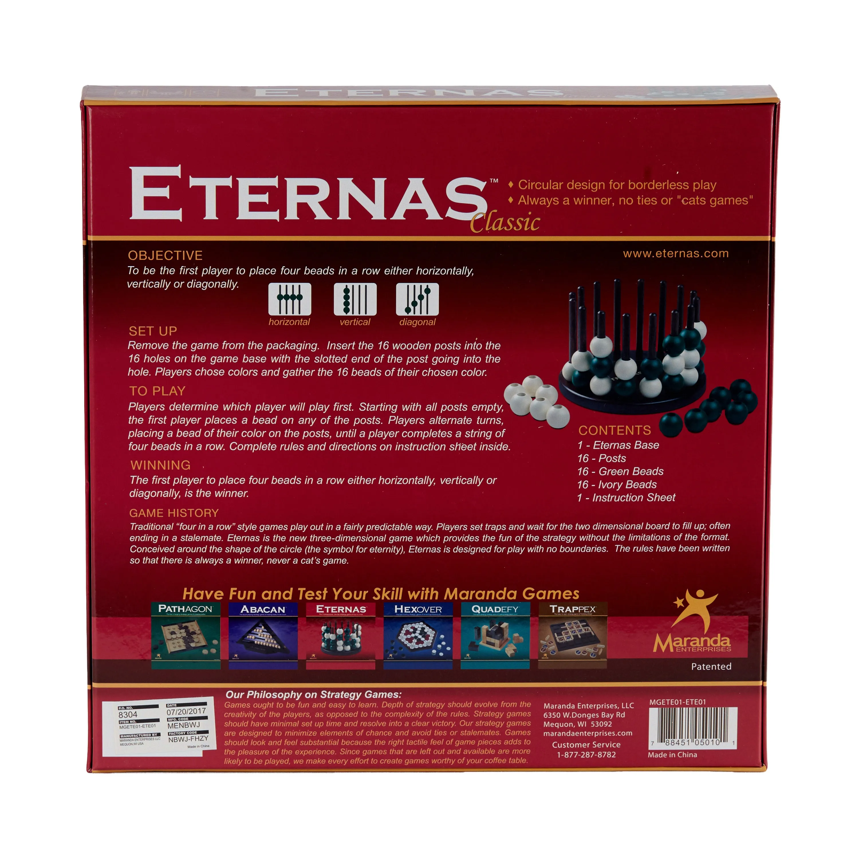ETERNAS Classic: Engaging 3D Four-in-a-Row Strategy Game