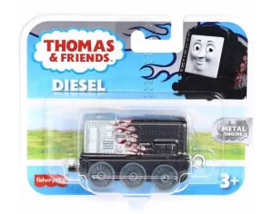 Fisher-Price Thomas & Friends Trackmaster Push Along Small Engine Diesel Silver With Black Flames