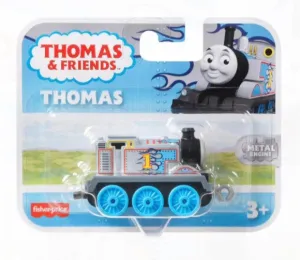 Fisher-Price Thomas & Friends Trackmaster Push Along Small Engine Thomas Silver With Blue Flames