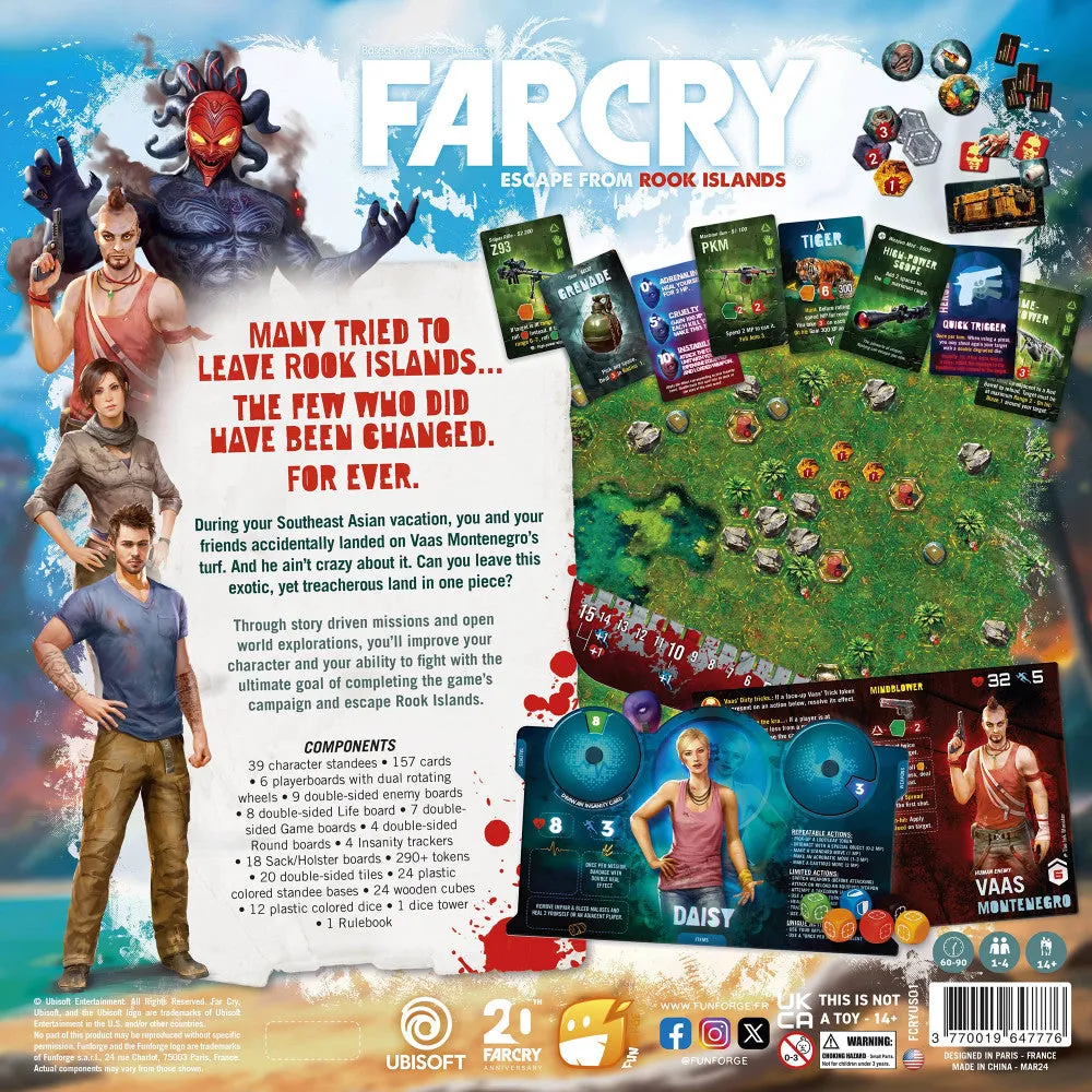Funforge Far Cry: Escape from Rook Islands - Strategy Board Game for 1-4 Players