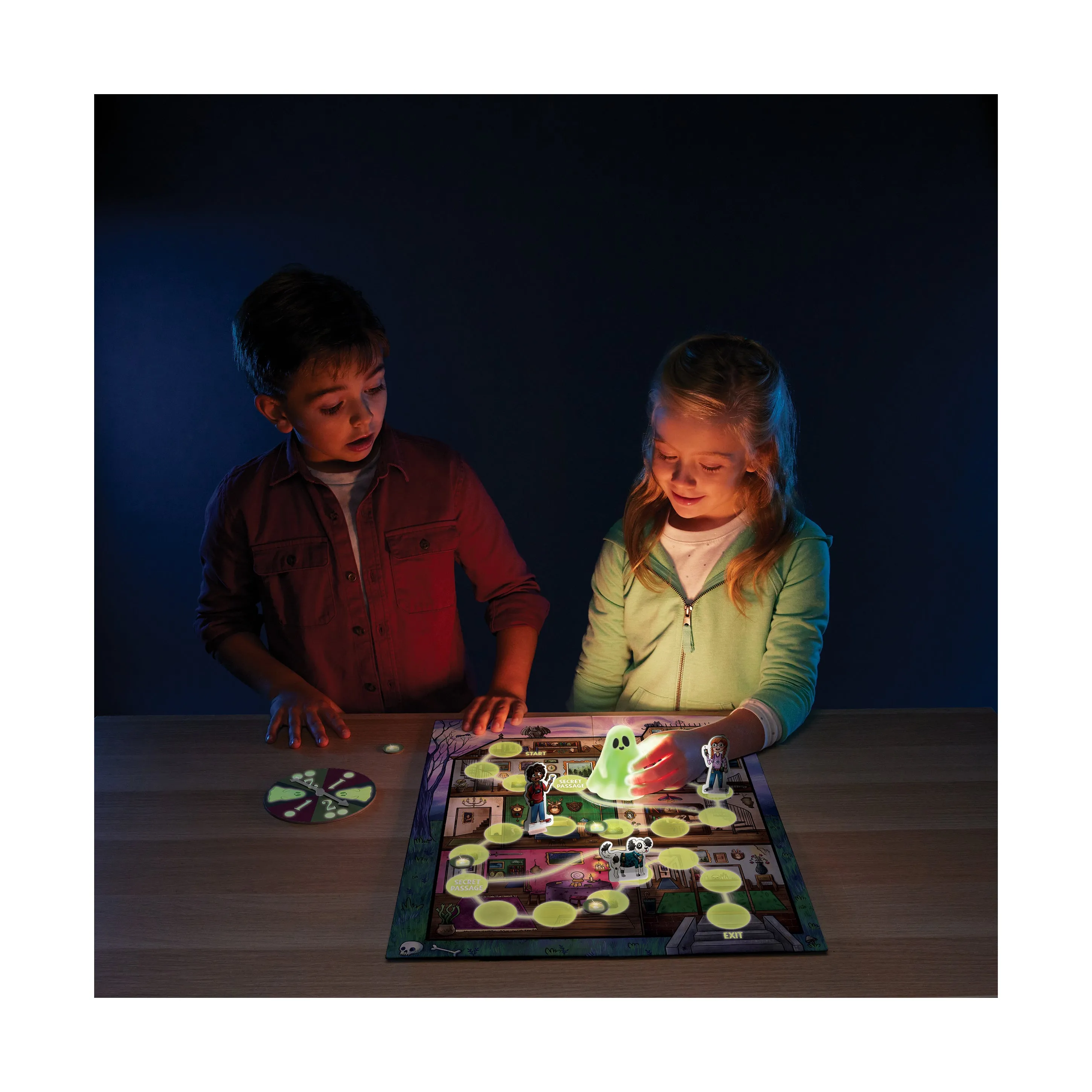Ghost in the Attic Glow-in-the-Dark Cooperative Board Game