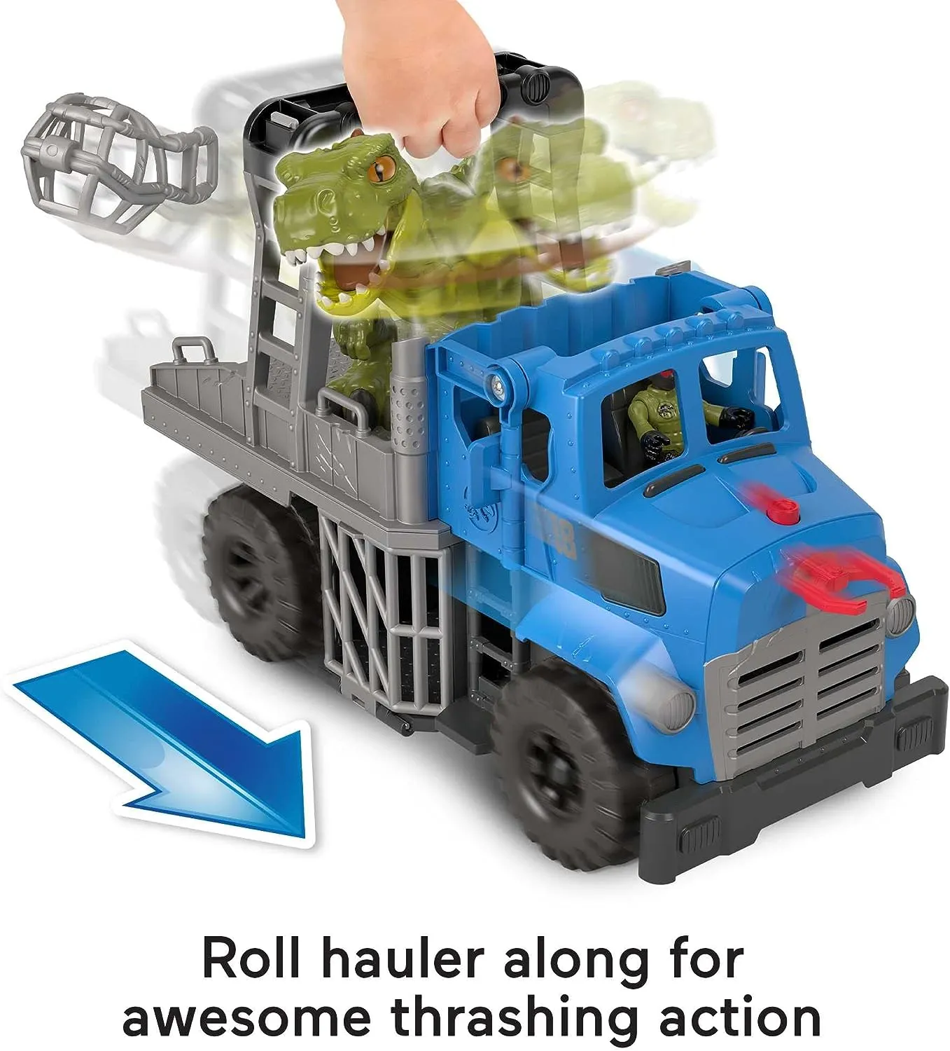Imaginext Jurassic World Break Out Dino Hauler Vehicle with T. rex Dinosaur 5-Piece Playset