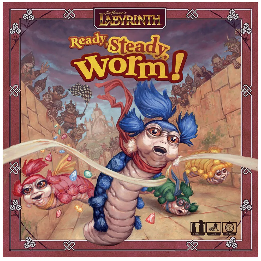 Labyrinth: Ready, Steady, Worm! Family Strategy Board Game