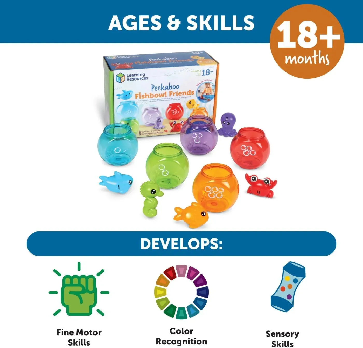 Learning Resources Peekaboo Fishbowl Friends