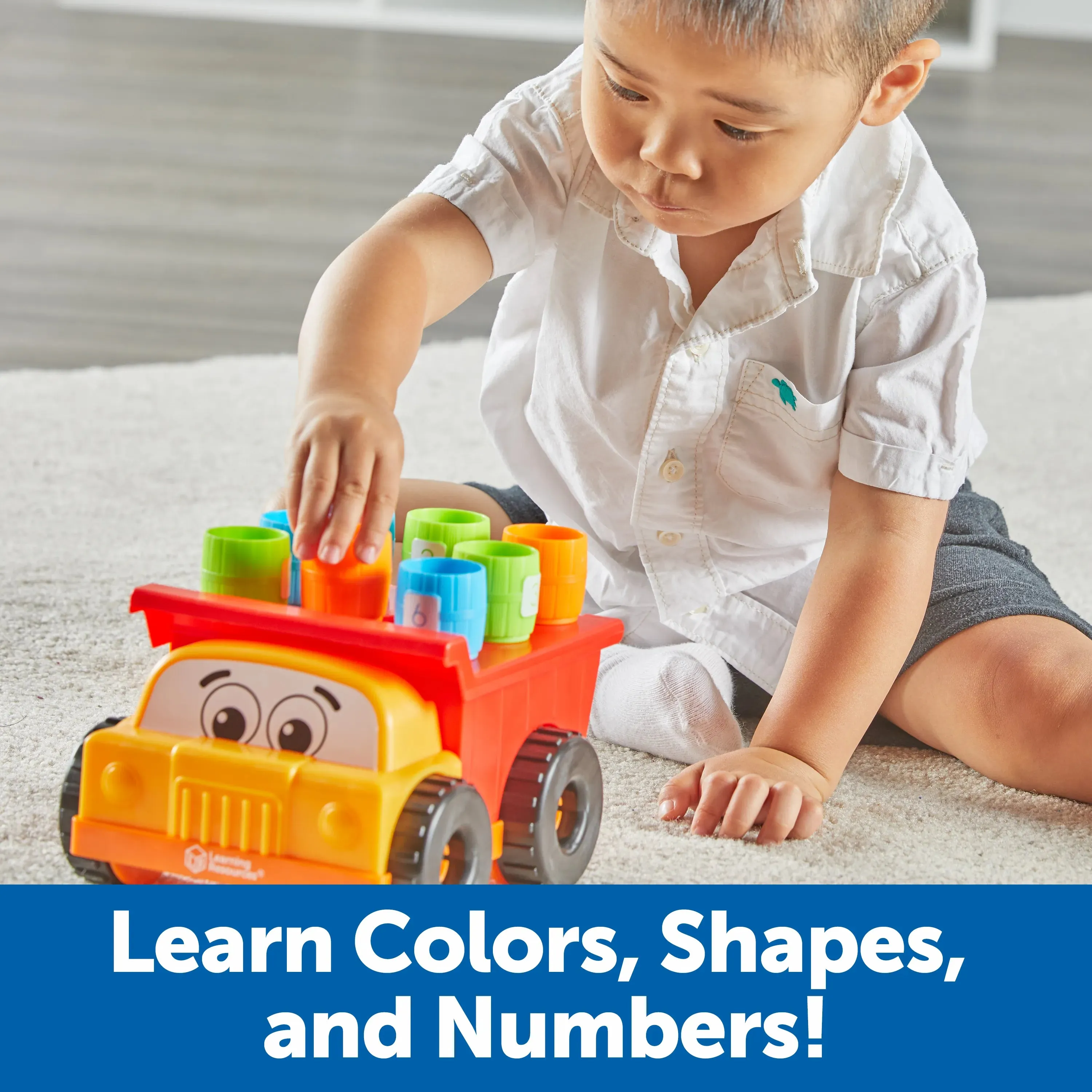 Learning Resources Tony the Peg Stacker Dump Truck
