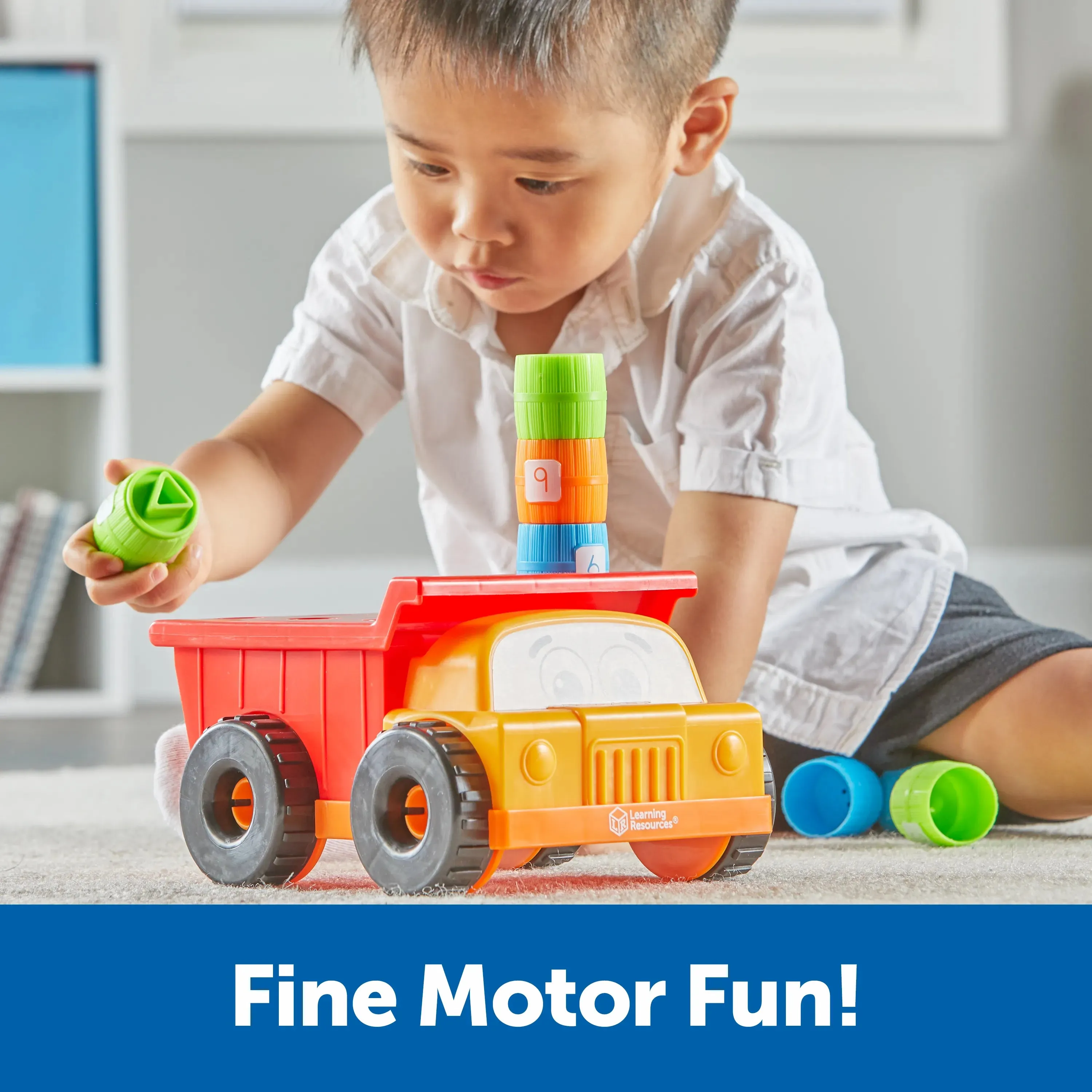 Learning Resources Tony the Peg Stacker Dump Truck