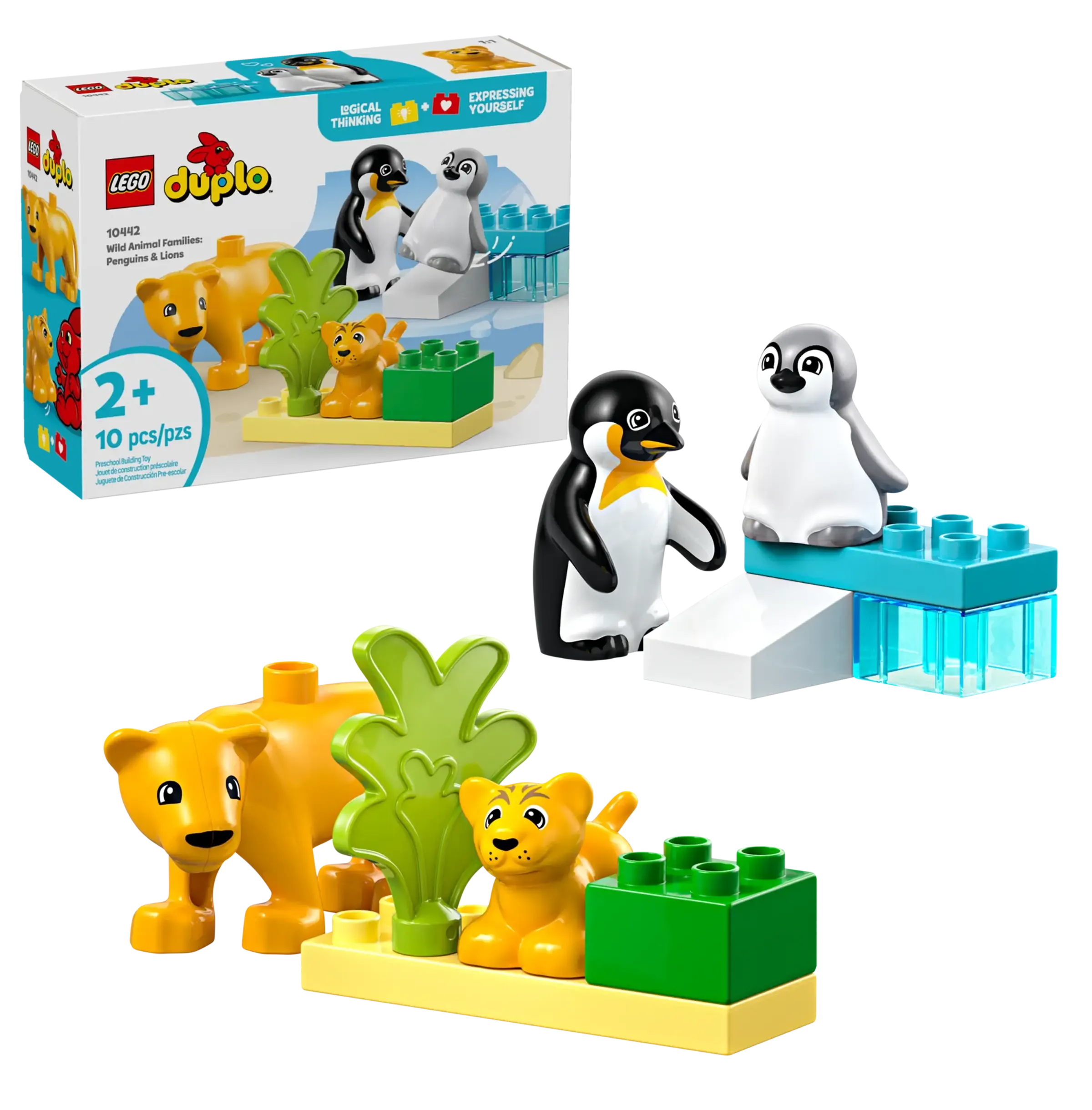 LEGO DUPLO 10442 Wild Animal Families: Penguins & Lions