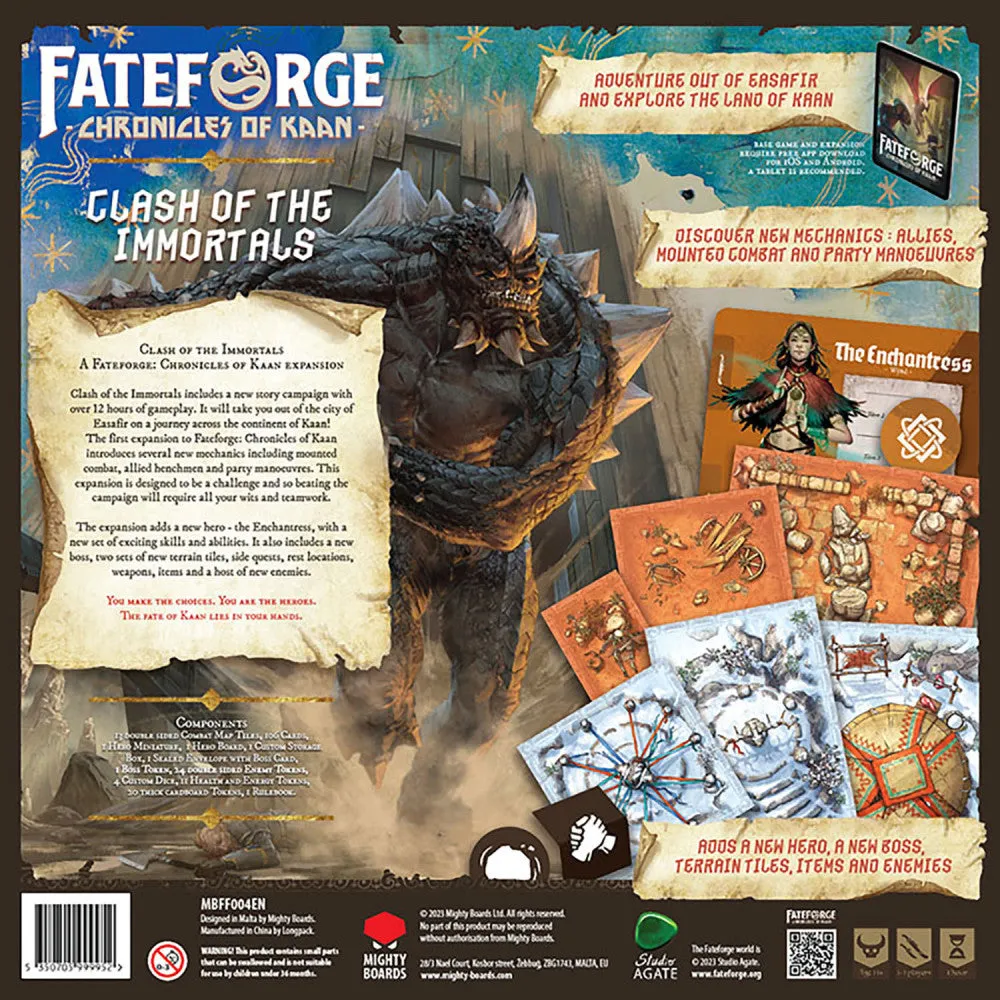 Mighty Boards Fateforge Chronicles of Kaan: Clash of the Immortals - Epic Strategy Board Game