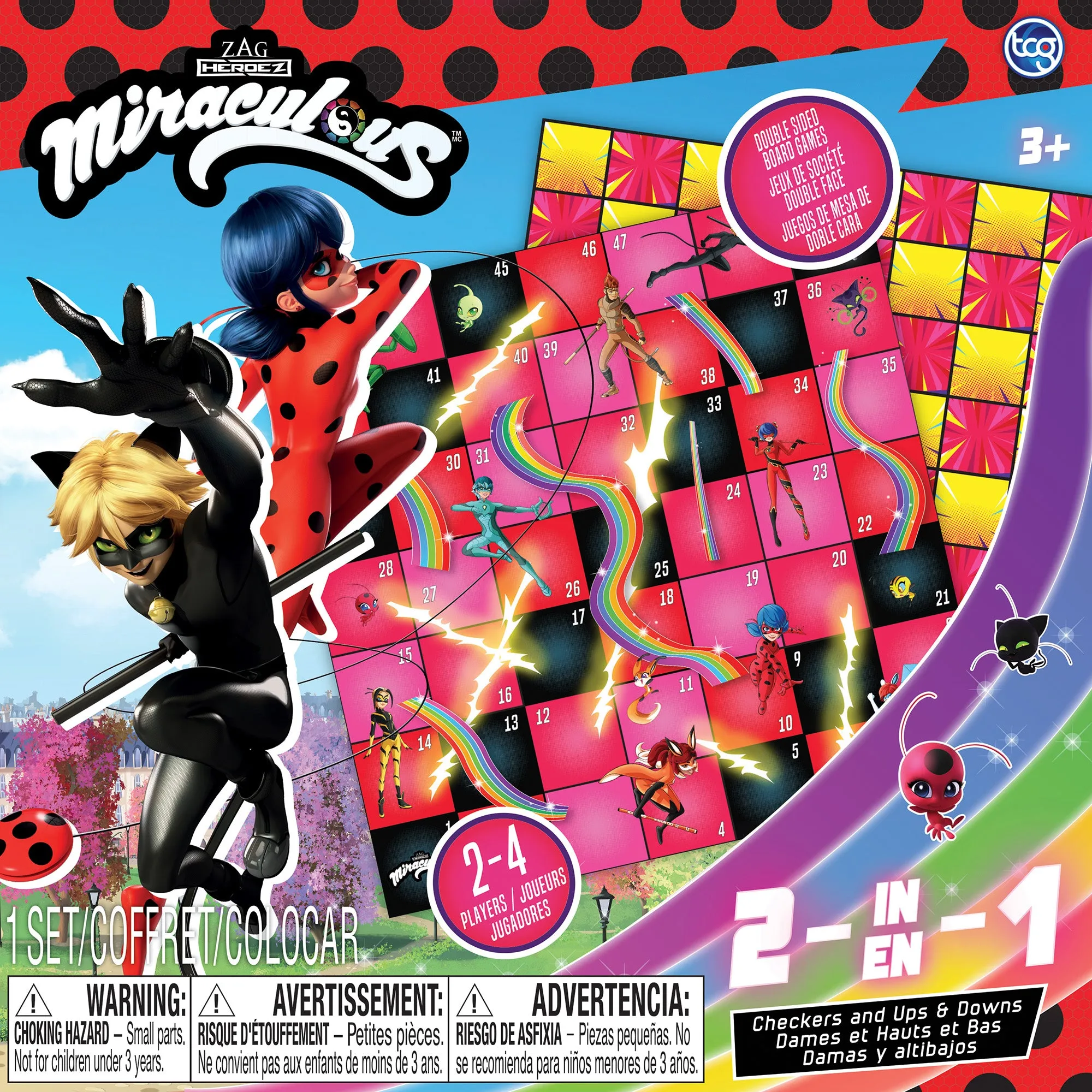 Miraculous Ladybug 2-in-1 Board Game Set