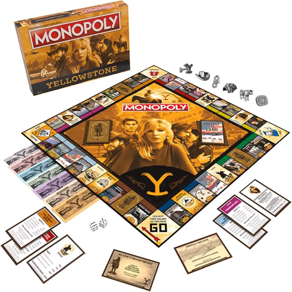 Monopoly Yellowstone Edition - Western Pioneer Showdown Game