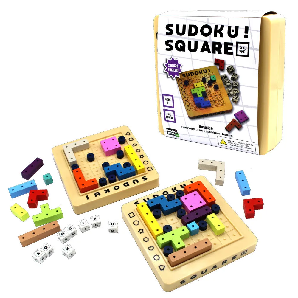 MukikiM Sudoku Square - Dynamic Strategy Puzzle Game, Ages 8 
