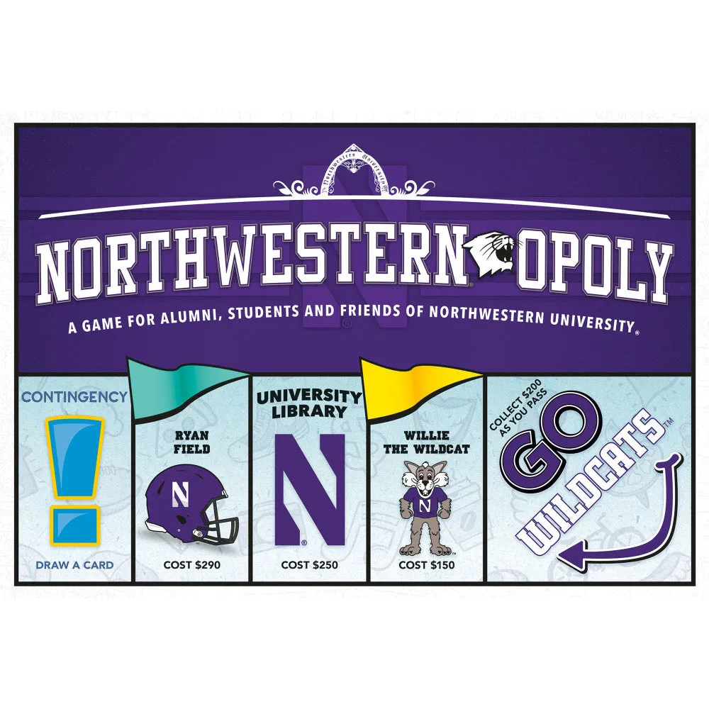 Northwestern-Opoly University Themed Board Game for Ages 8 
