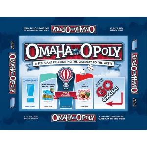Omaha-Opoly City Adventure Board Game by Late For The Sky, Ages 8 