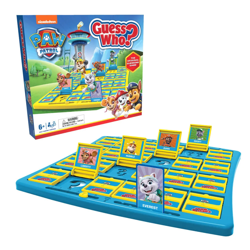 PAW Patrol Guess Who? Collectible Guessing Board Game for Kids Ages 6 