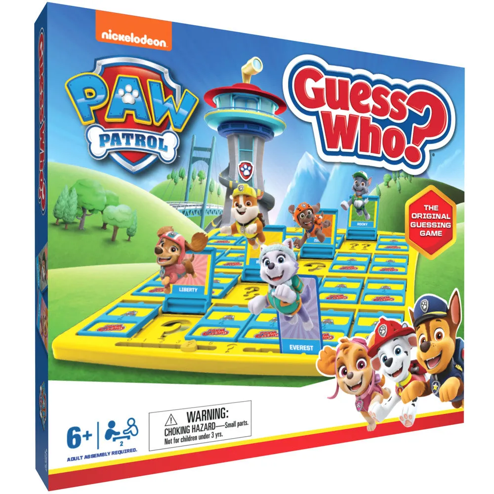PAW Patrol Guess Who? Collectible Guessing Board Game for Kids Ages 6 