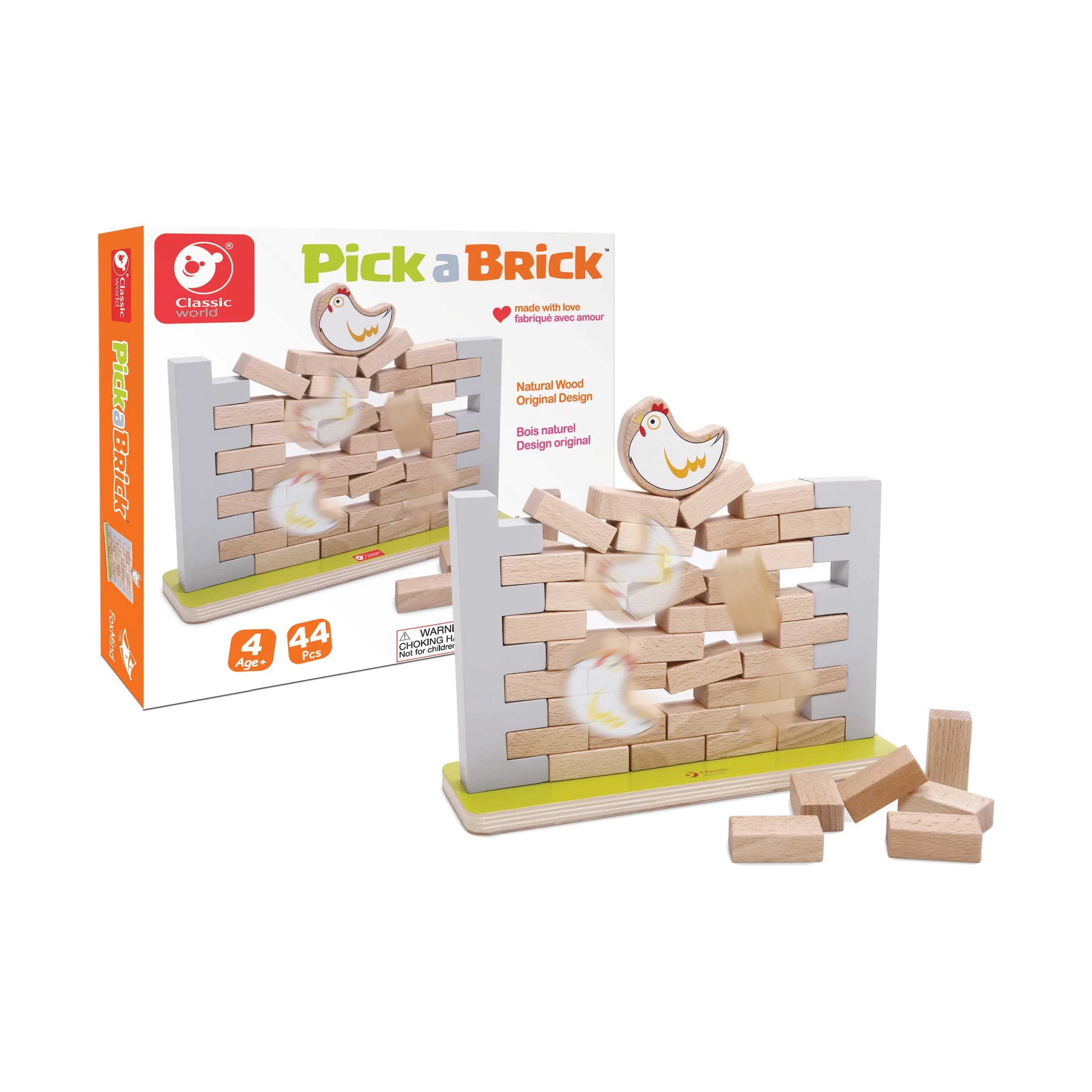 Pick a Brick - Hen's Nest Wall Tumble Strategy Game