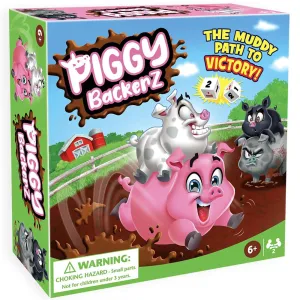 Piggy Backerz Barnyard Dash Board Game, Ages 6  for 2 Players