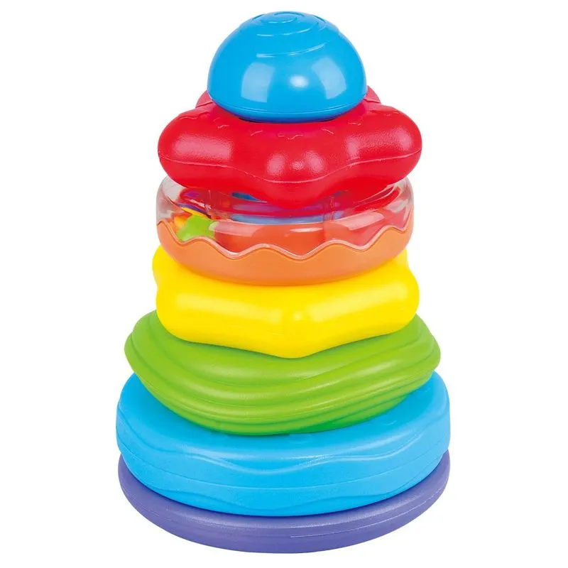 Playgo Toys Ent. Ltd. 2 In 1 Stack And Roll Around