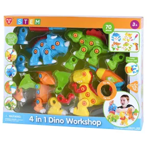 Playgo Toys Ent. Ltd. 4 In 1 Dino Workshop Set