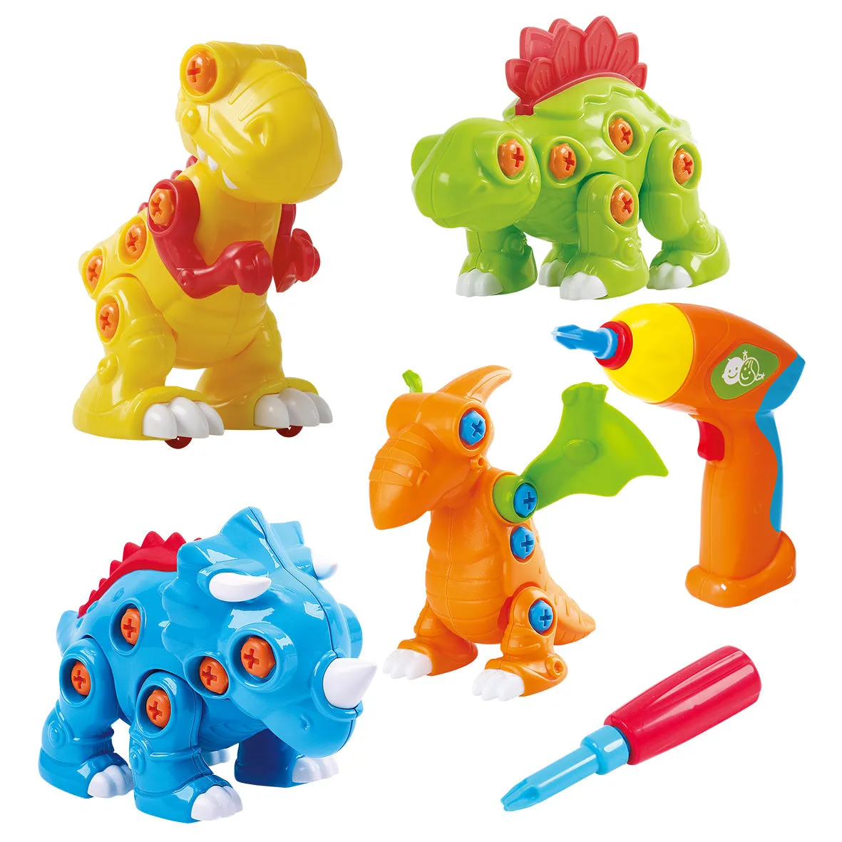 Playgo Toys Ent. Ltd. 4 In 1 Dino Workshop Set