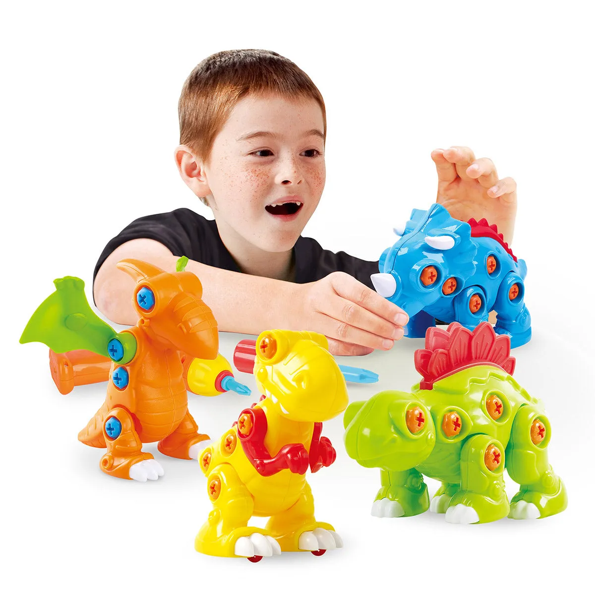 Playgo Toys Ent. Ltd. 4 In 1 Dino Workshop Set