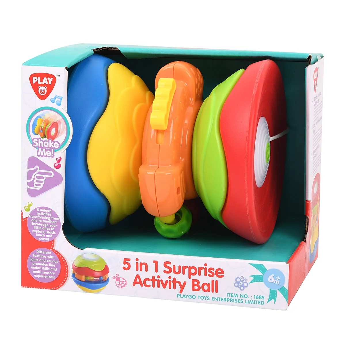 Playgo Toys Ent. Ltd. 5 In 1 Surprise Activity Ball