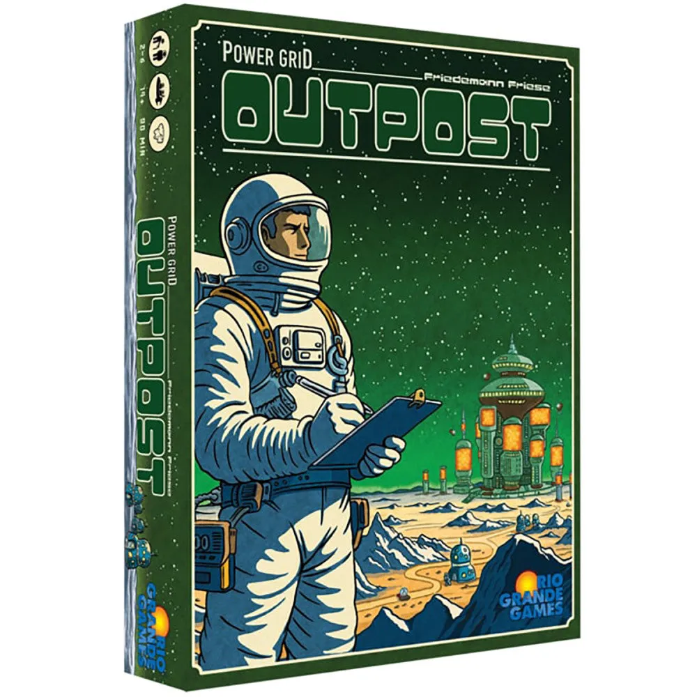 Rio Grande Games Power Grid Outpost: Conquer the Grid Economic Strategy Game