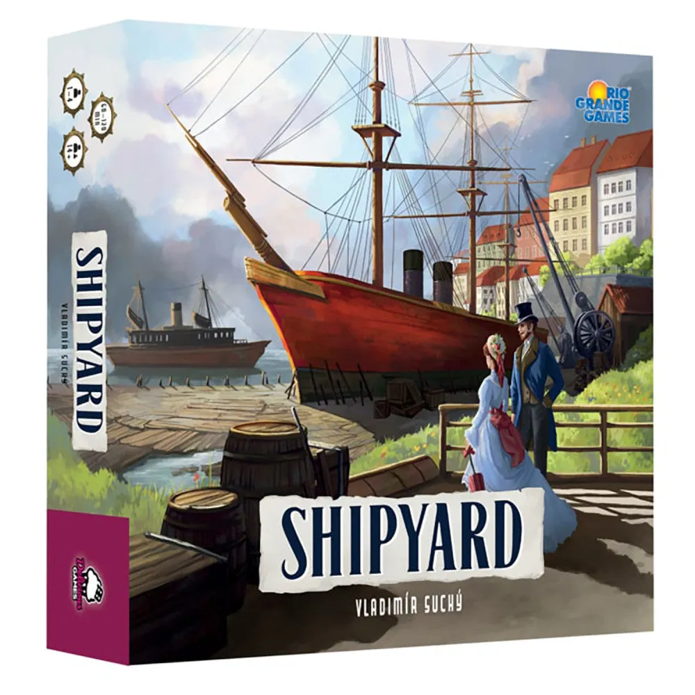 Rio Grande Games Shipyard 2nd Edition - Maritime Strategy Board Game for Ages 14 