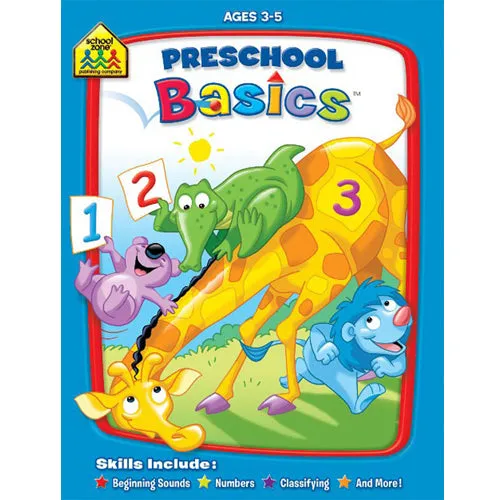 School Zone Basic Deluxe Preschool Basics Workbook