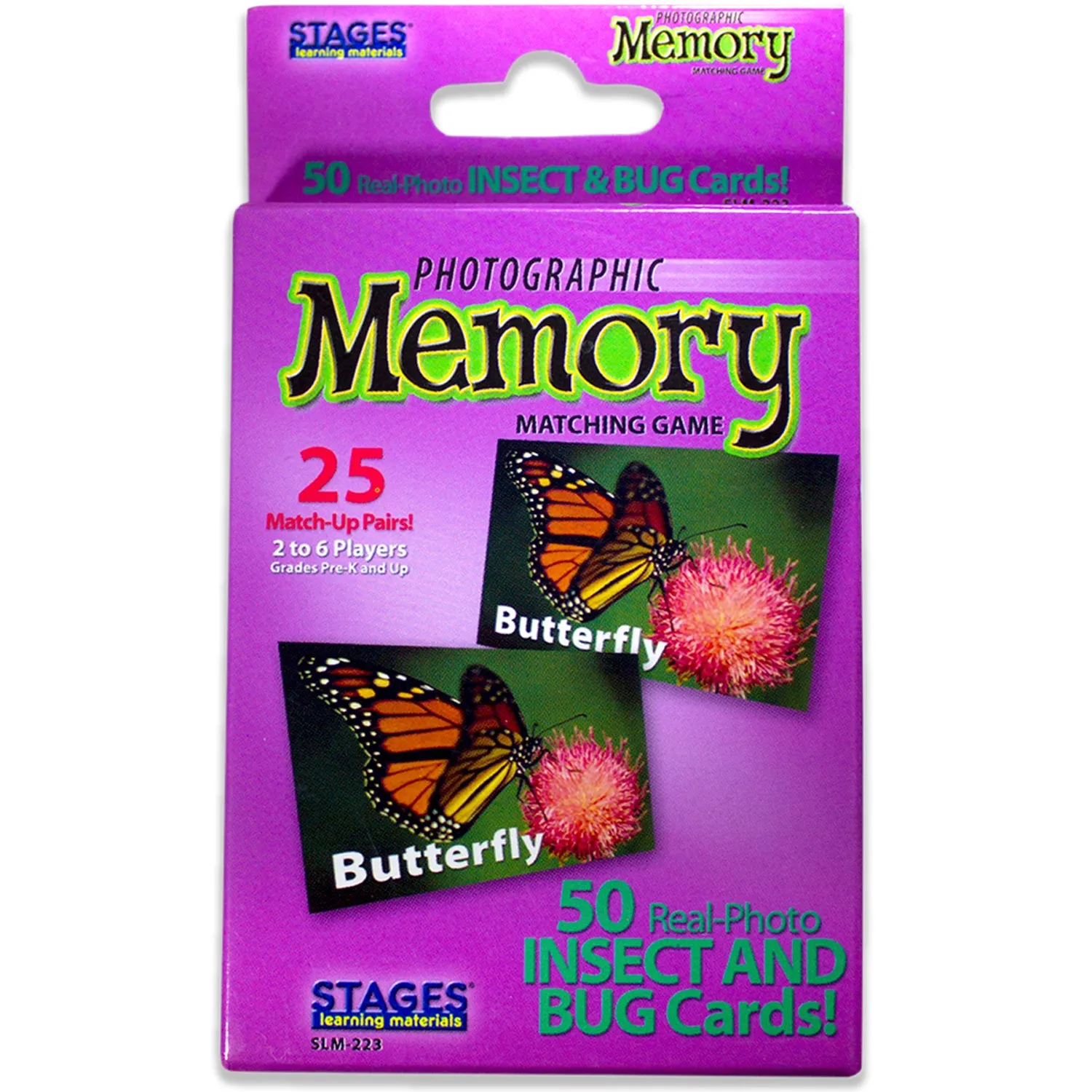 Stages Learning Materials - Memory Matching Game - Insects & Bugs - 3 Pack