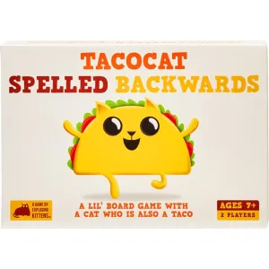 Tacocat Spelled Backwards Palindrome Duel Board Game