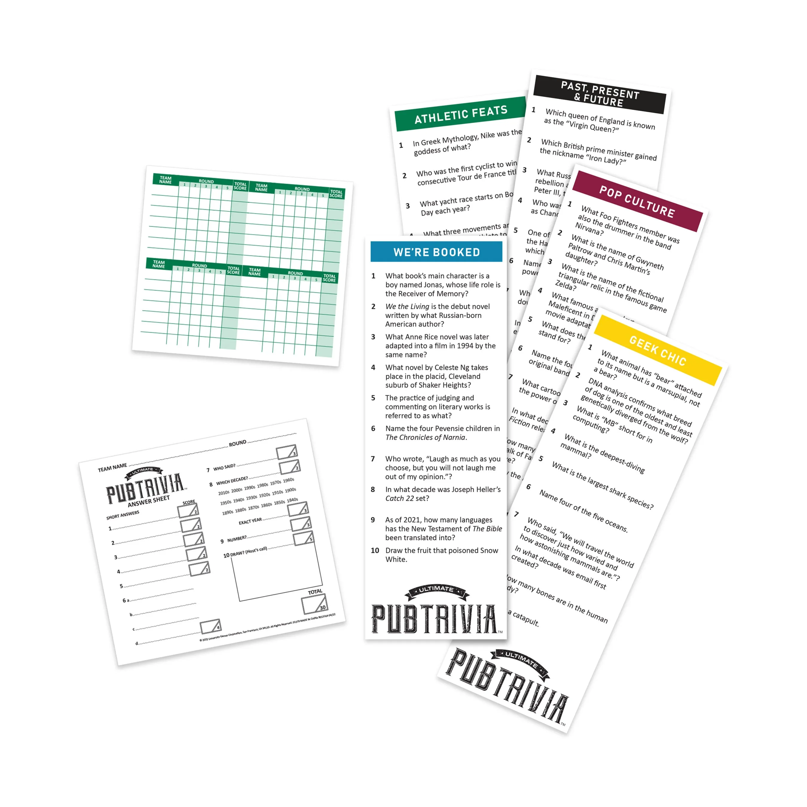 Ultimate Pub Trivia Game - Travel Edition Quiz Board Game
